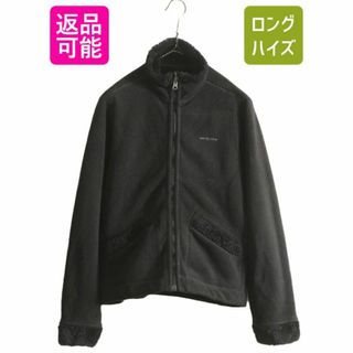 パタゴニア(patagonia)の08年製 パタゴニア リバーシブル フリース ジャケット レディース S / 古着 Patagonia 毛長 パイル シンチラ フルジップ ブルゾン ブラック(ブルゾン)