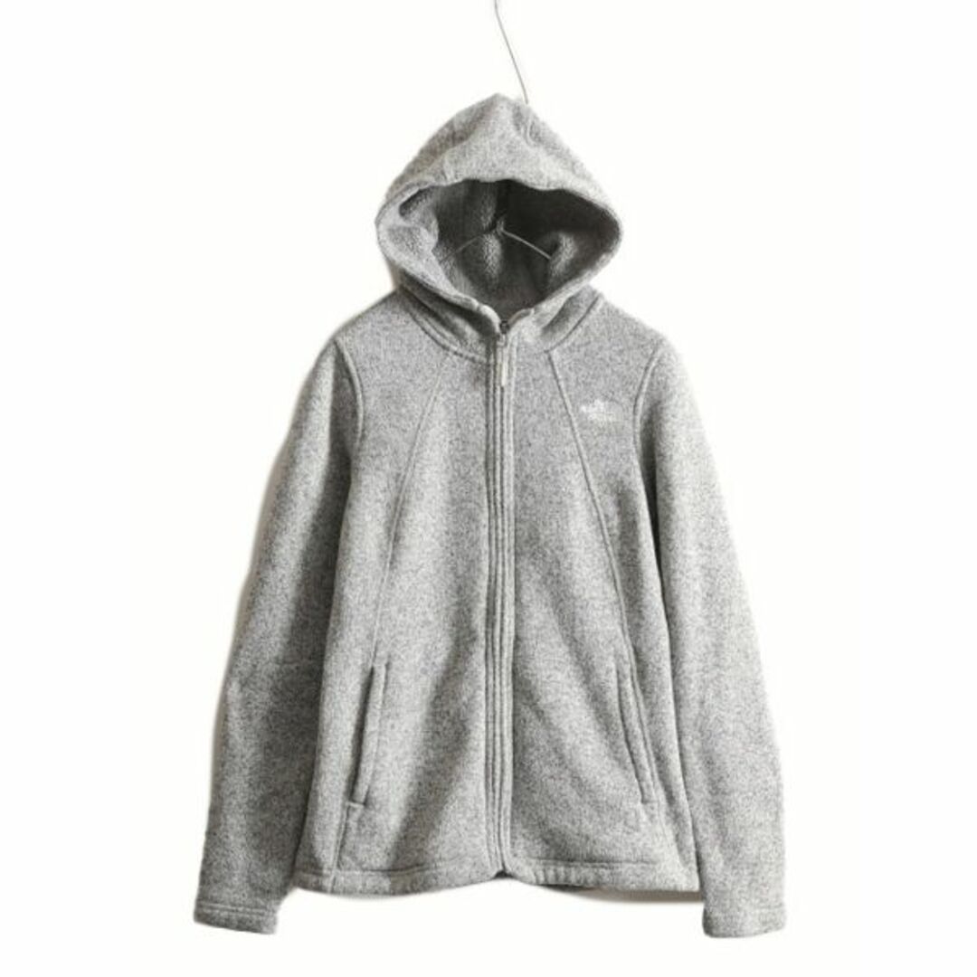 THE NORTH FACE(ザノースフェイス)のUS企画 ノースフェイス フリース パーカー ジャケット レディース S / The North face ジャンパー フルジップ セーター ハイネック グレー レディースのジャケット/アウター(ブルゾン)の商品写真