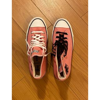 ステューシー(STUSSY)のstussy converse ピンク 25.5(スニーカー)