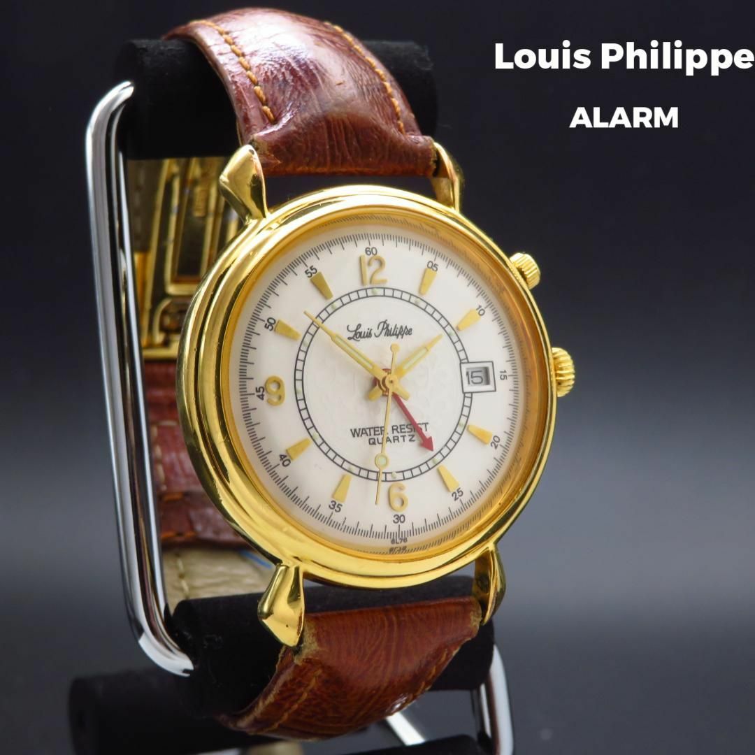 Louis Philippe 腕時計 アラーム デイト ゴールド  メンズの時計(腕時計(アナログ))の商品写真