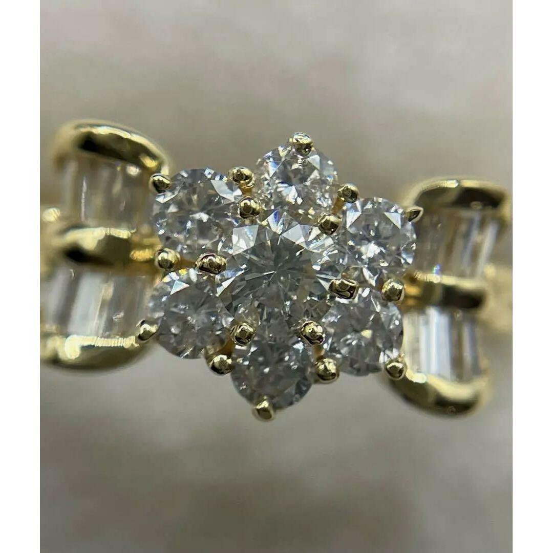 JA373★高級 ダイヤモンド0.7ct K18 リング ソ付 レディースのアクセサリー(リング(指輪))の商品写真