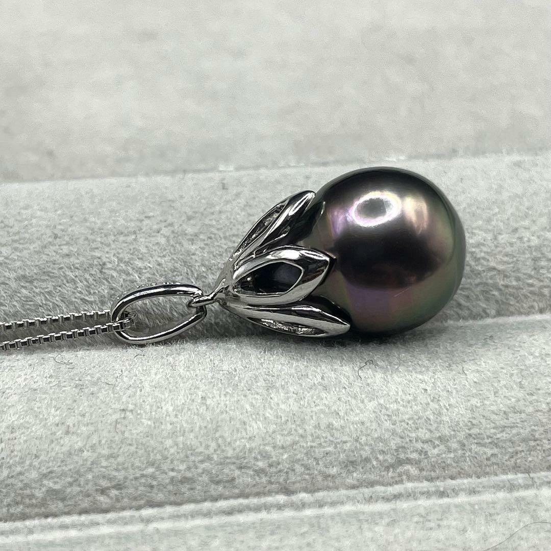 TASAKI(タサキ)のJB66★高級 TASAKI 黒蝶真珠11.8mm K18WG ペンダントヘッド レディースのアクセサリー(ネックレス)の商品写真