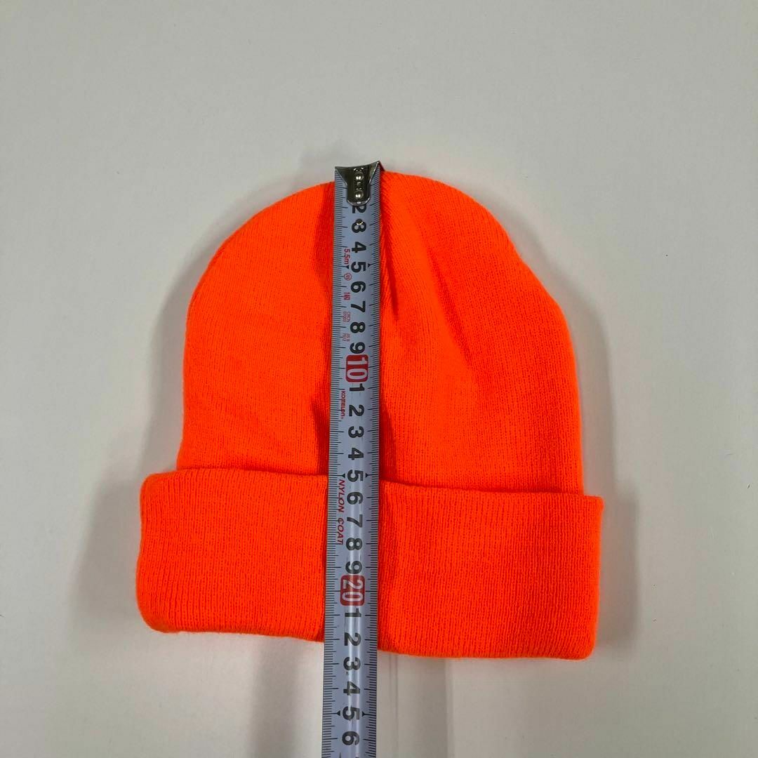 OTTO ニットキャップ　オレンジ　古着　ビーニー メンズの帽子(ニット帽/ビーニー)の商品写真