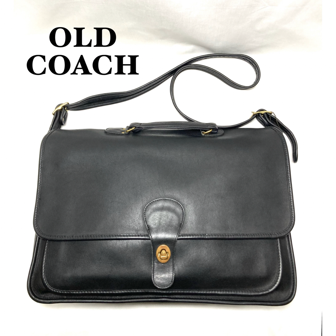 美品　　COACH　ビジネスショルダーバッグ