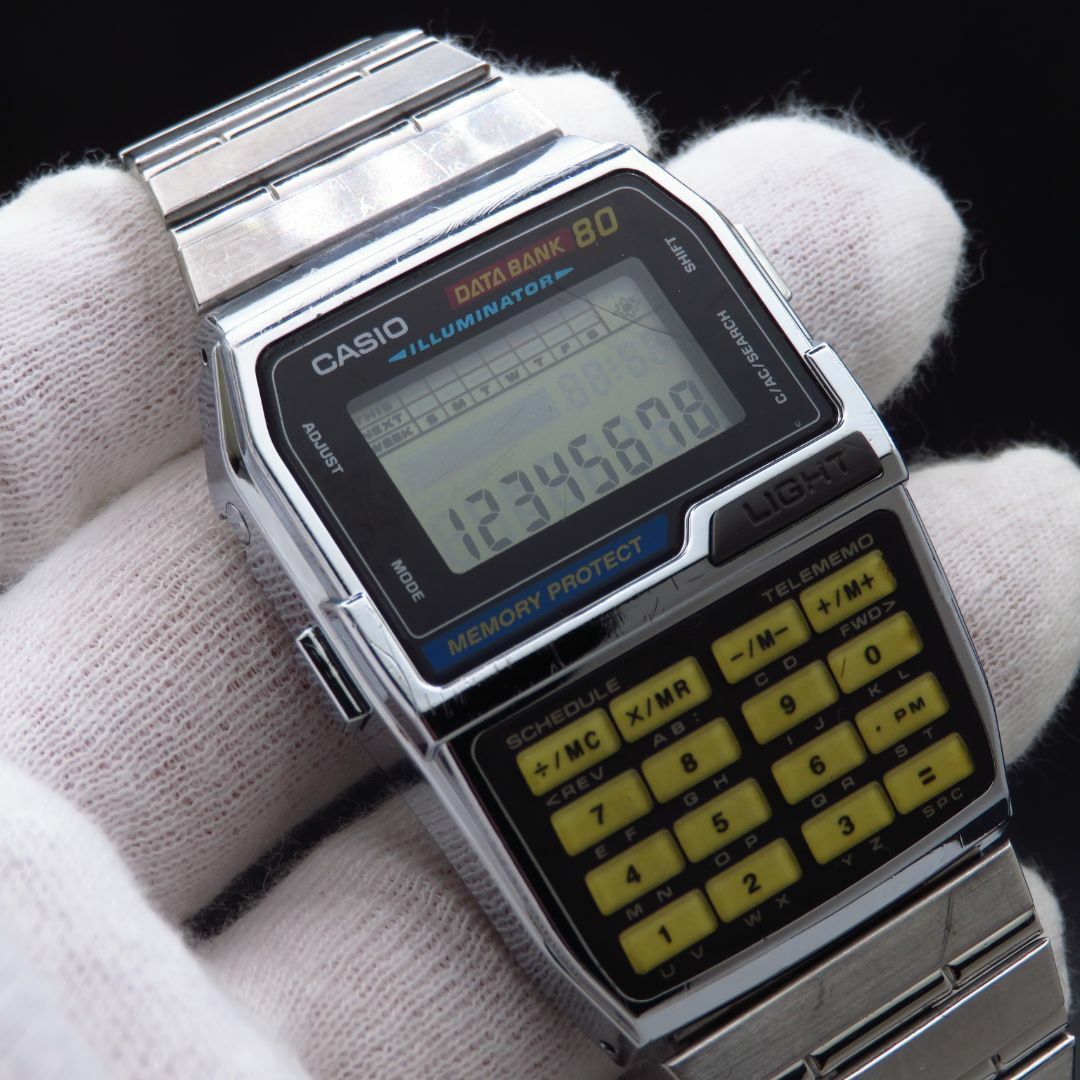 CASIO(カシオ)のCASIO DATA BANK DBC-810 電卓 ビンテージ メンズの時計(腕時計(デジタル))の商品写真
