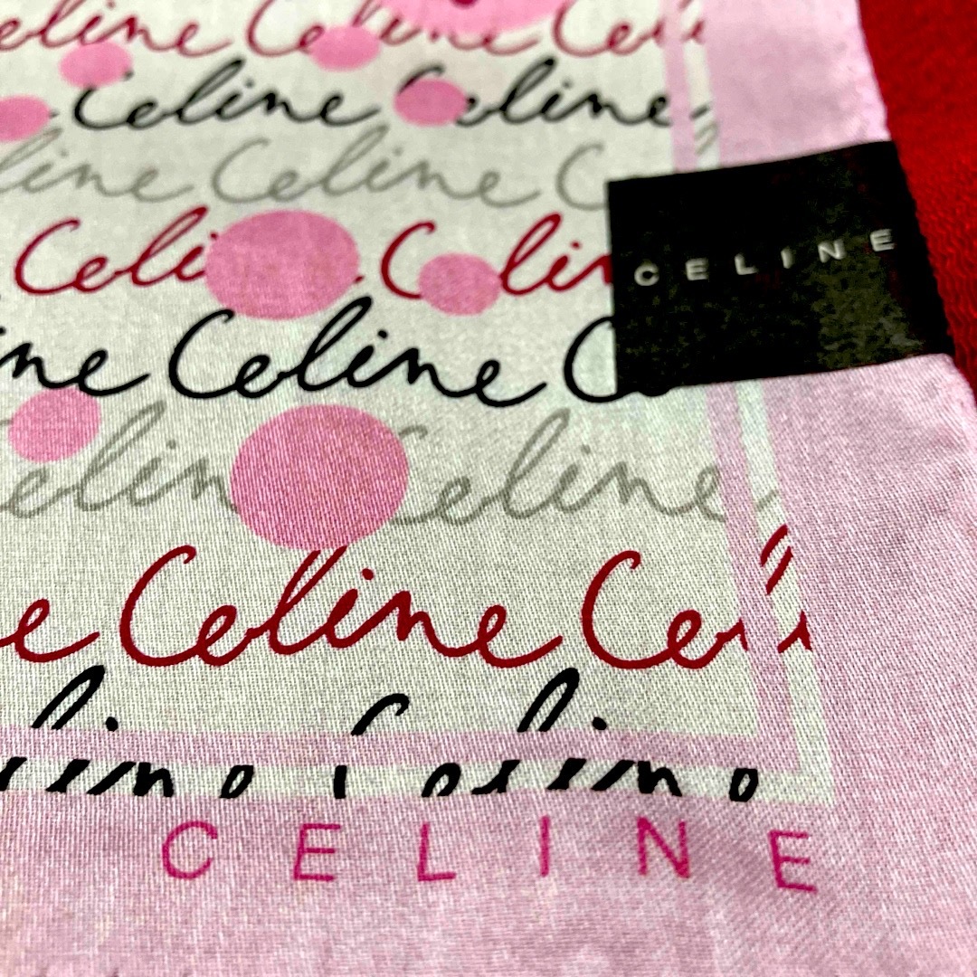 CEFINE(セフィーヌ)のCELINE  ハンカチ　ロゴプリント　マカダム新品未使用シール付き レディースのファッション小物(ハンカチ)の商品写真