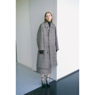 オーラリー(AURALEE)のAURALEE 2017AW グレンチェックコート(ロングコート)