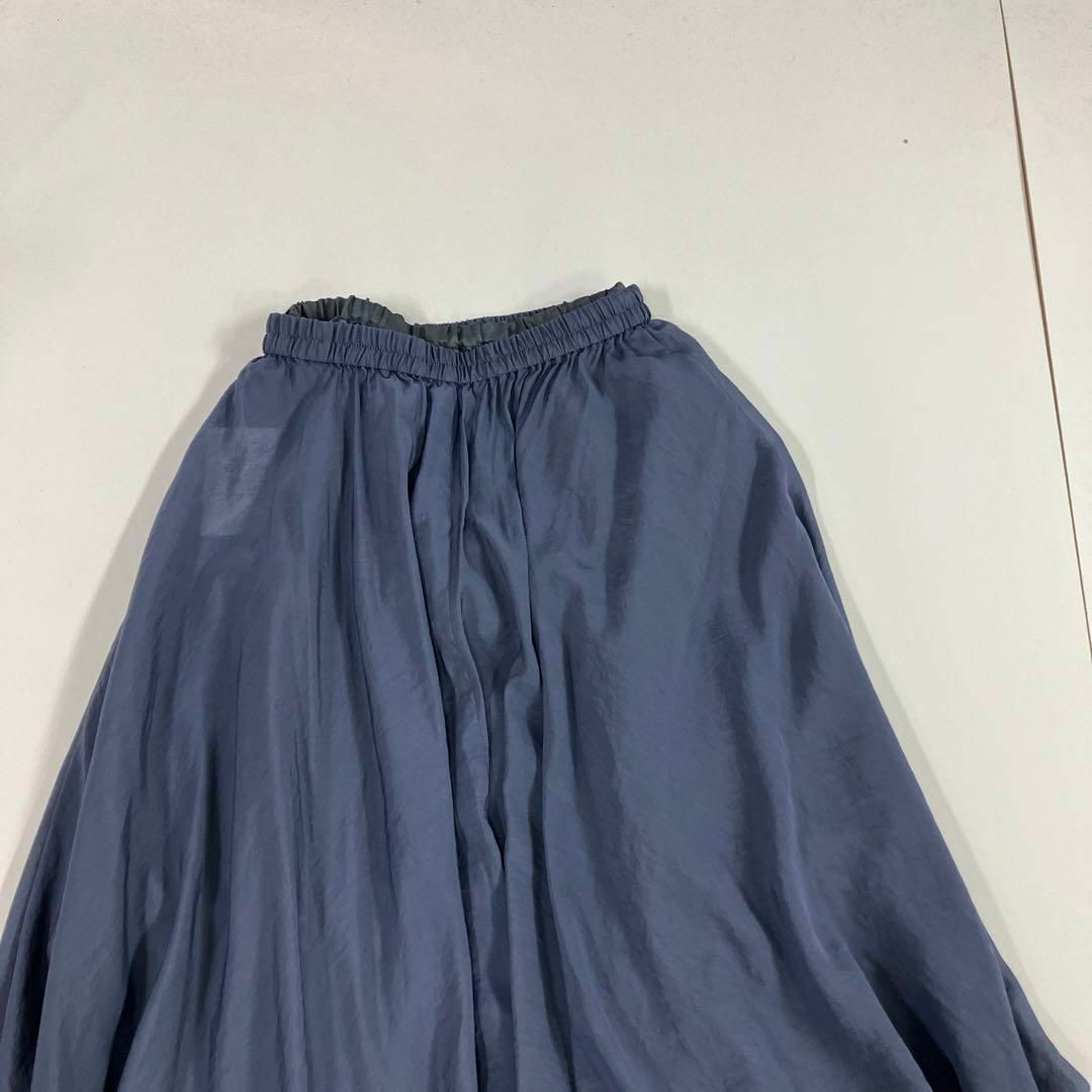 Ungrid(アングリッド)のアングリッド　シアーボリュームスカート　ネイビー　F レディースのスカート(ロングスカート)の商品写真