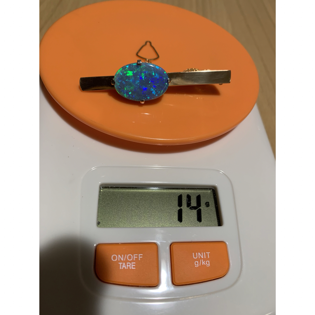 オパール ネクタイピン 18金 ファッション小物 オパール ネクタイピン 18金 ファッション小物