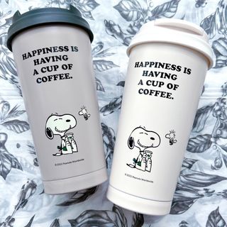 保温保冷スターバックス　PEANUTS スヌーピー　ステンレスロゴタンブラー　マグカップ