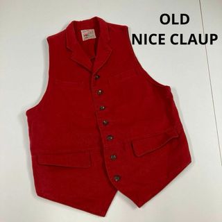 ナイスクラップ(NICE CLAUP)のNICE CLAUP ベスト　ジャケット　古着女子　レッド(ベスト/ジレ)