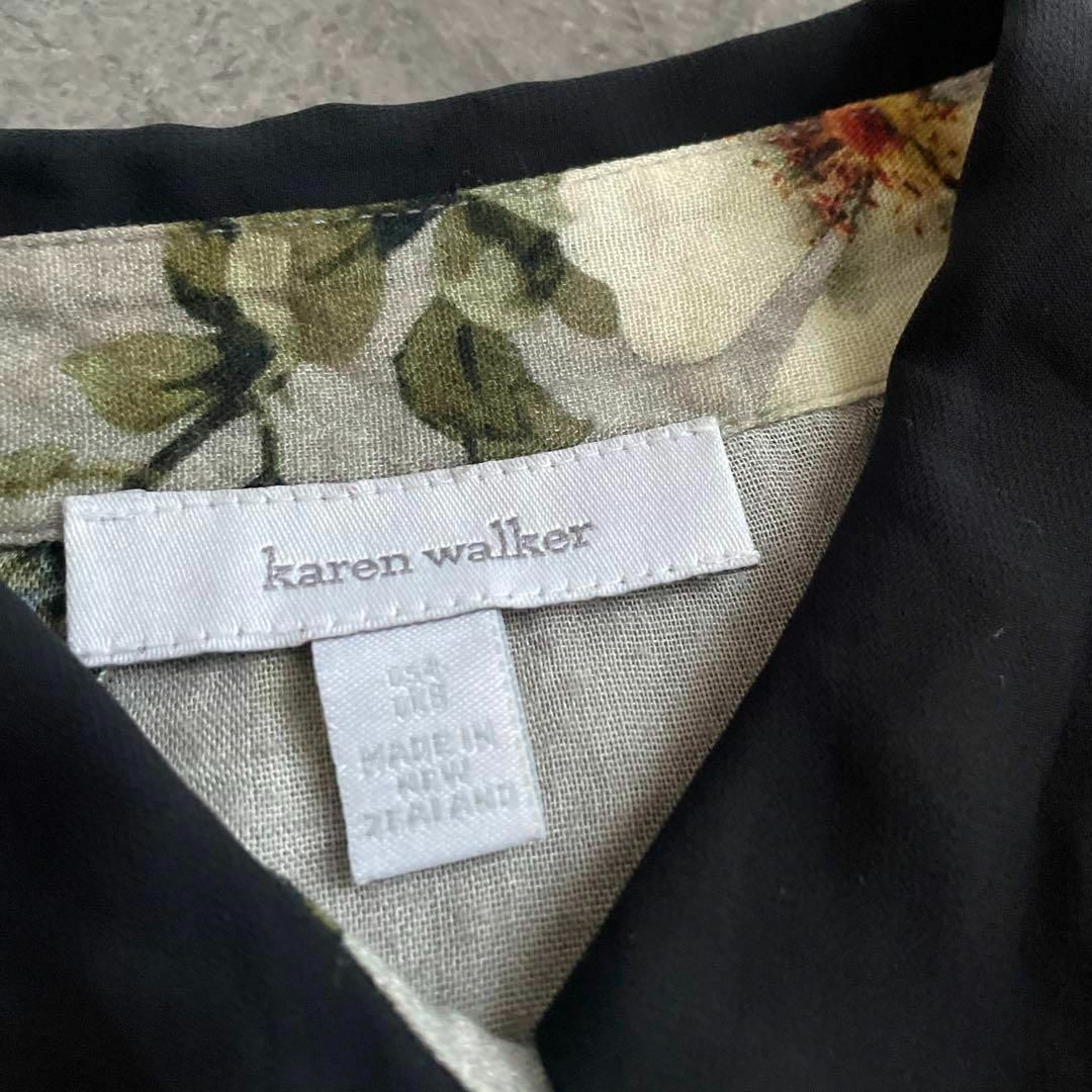 KAREN WALKER(カレンウォーカー)のS カレンウォーカー Karen Walker 花柄 フラワー ブラウス シャツ レディースのトップス(シャツ/ブラウス(長袖/七分))の商品写真