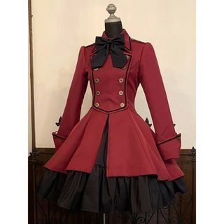 アトリエボズ(ATELIER BOZ)の即購入不可　ディーンJKOP　choice closet限定カラー　ボルドー×黒(ひざ丈ワンピース)