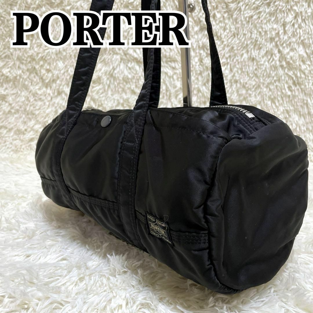 【美品】PORTER　ポーター　ボストンバック　ナイロン　ブラック　ドラムバッグ | フリマアプリ ラクマ