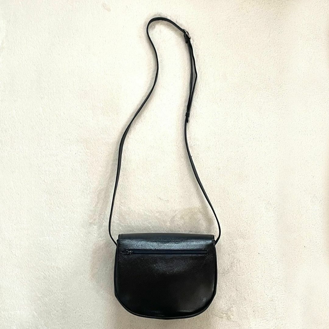 MORABITO(モラビト)の【極美品】 モラビト ショルダーバッグ ポシェット フラップ レザー ブラック レディースのバッグ(ショルダーバッグ)の商品写真