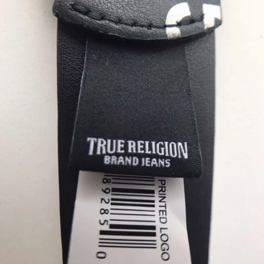 True Religion(トゥルーレリジョン)のレア【新品】トゥルーレリジョン USA メンズ レザー ベルト 38 黒 メンズのファッション小物(ベルト)の商品写真