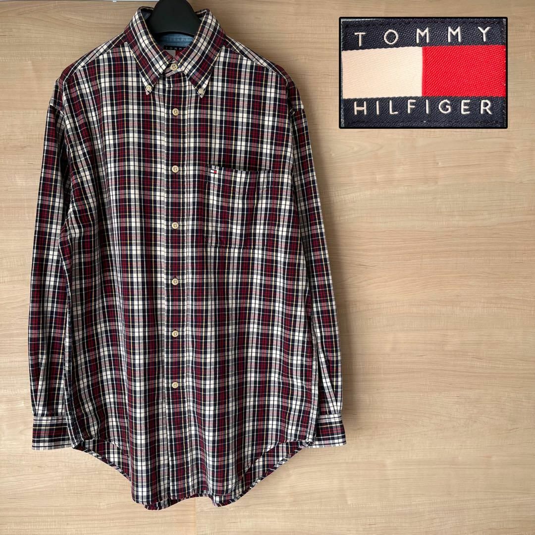 TOMMY HILFIGER(トミーヒルフィガー)のTOMMY HILFIGER トミーヒルフィガー チェックシャツ フラッグタグ メンズのトップス(シャツ)の商品写真