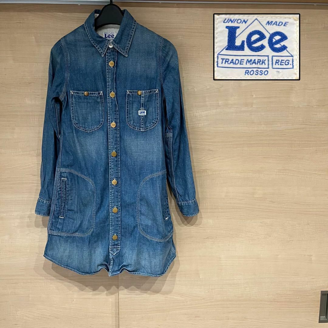 Lee(リー)のLee リー デニムシャツワンピース レディースのワンピース(ひざ丈ワンピース)の商品写真