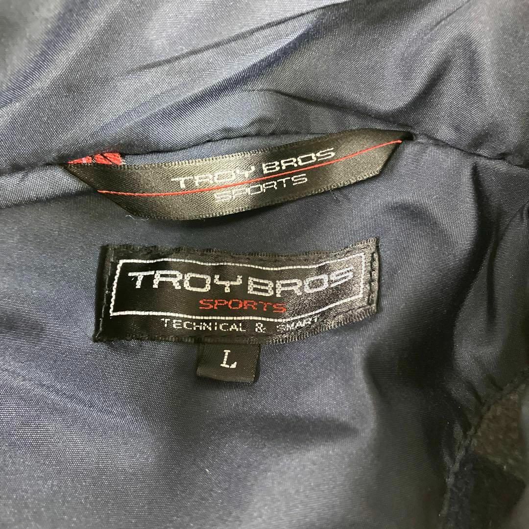 Troy Bros ナイロンベスト アーガイルボア 古着 L