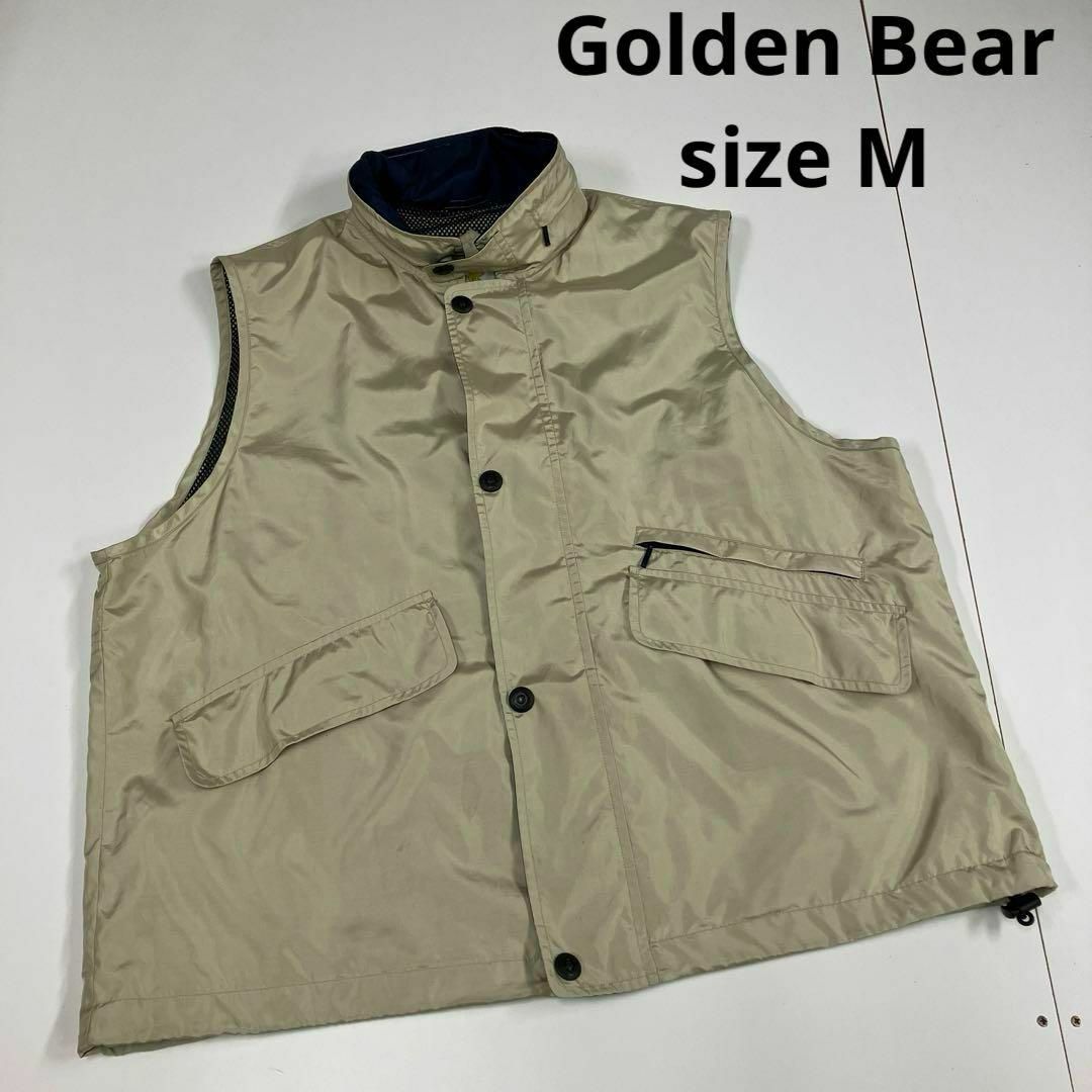 Golden Bear(ゴールデンベア)のGolden Bear ナイロンベスト　メッシュ　古着 メンズのトップス(ベスト)の商品写真