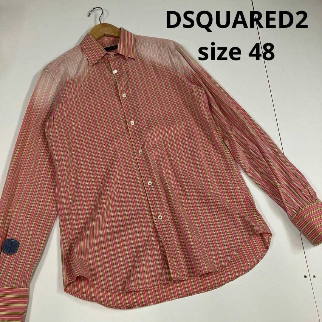 DSQUARED2(ディースクエアード)のDSQUARED2 ストライプシャツ　古着　オールド　フェード加工 メンズのトップス(シャツ)の商品写真