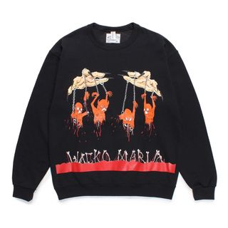 ワコマリア(WACKO MARIA)のWACKO MARIA/NECKFACE / SWEAT SHIRT BLACK(スウェット)