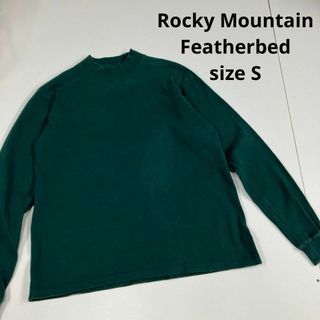 ロッキーマウンテンフェザーベッド(Rocky Mountain Featherbed)のロッキーマウンテン　ロンT ハイネック　グリーン　フェード　S カットソー(Tシャツ/カットソー(七分/長袖))