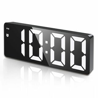 デジタルLED 目覚まし時計 置き時計 卓上時計 温度・カレンダー表示