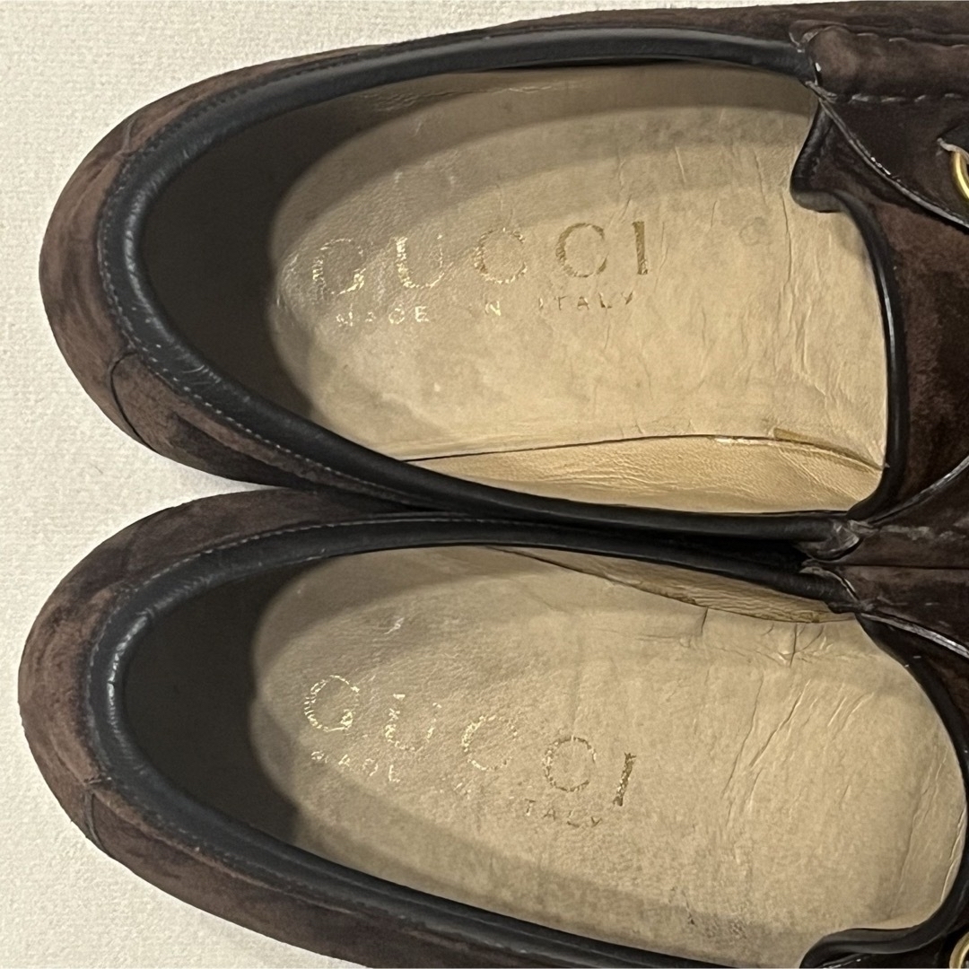 Gucci(グッチ)の90's OLD GUCCI ビットローファー ブラウン スウェード 42E  メンズの靴/シューズ(スリッポン/モカシン)の商品写真