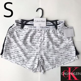 カルバンクライン(Calvin Klein)のレア 新品 カルバンクライン USA ショートパンツ  2枚 S 下着(ルームウェア)