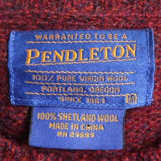 PENDLETON - 90s ペンドルトン シェットランド ウール ニット セーター