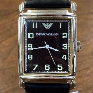 エンポリオアルマーニ(Emporio Armani)のエンポリオ アルマーニ　クォーツ　メンズ腕時計　純正ベルト　稼働品(腕時計(アナログ))