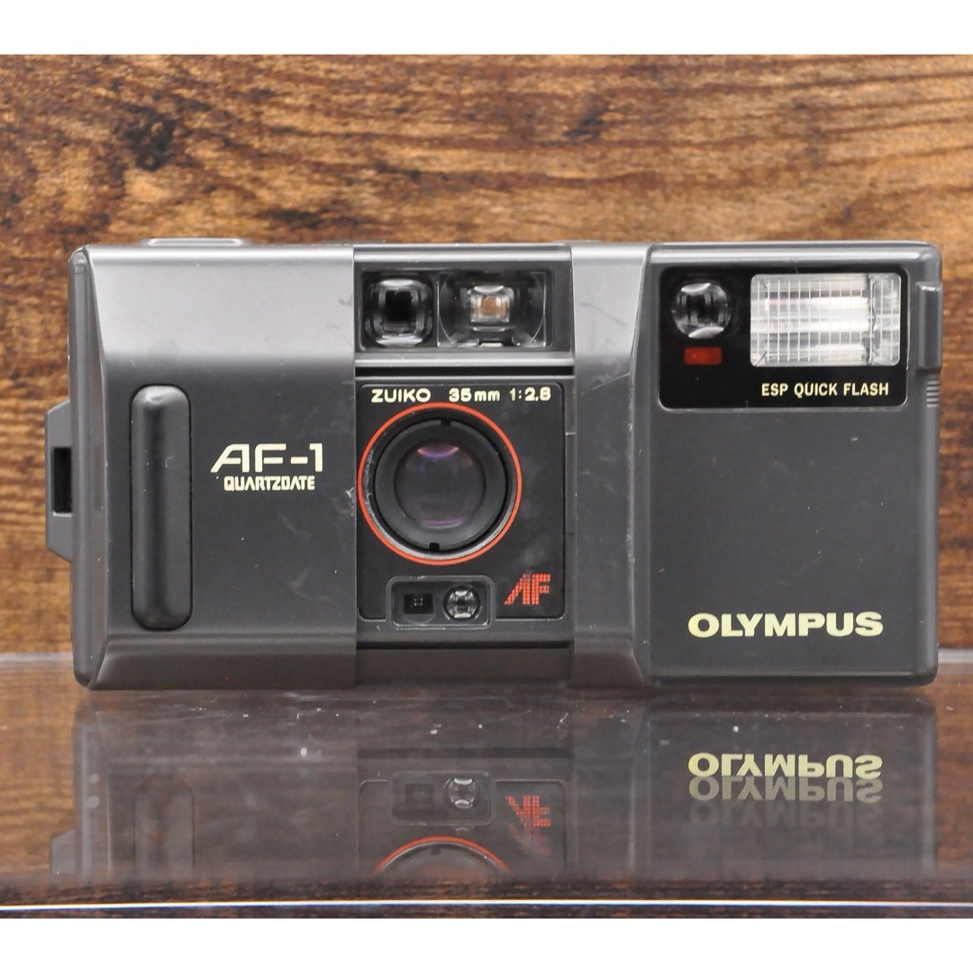 OLYMPUS(オリンパス)のフィルムカメラ　OLYMPUS AF-1 ぬれピカ　動作品 スマホ/家電/カメラのカメラ(フィルムカメラ)の商品写真