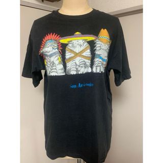 古着ネコ猫Tシャツ黒アメリカンMade in USA(Tシャツ/カットソー(半袖/袖なし))