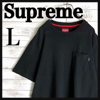 シュプリーム(Supreme)の8760【希少Lサイズ】シュプリーム☆ワンポイント ポケット付きtシャツ　美品(Tシャツ/カットソー(半袖/袖なし))