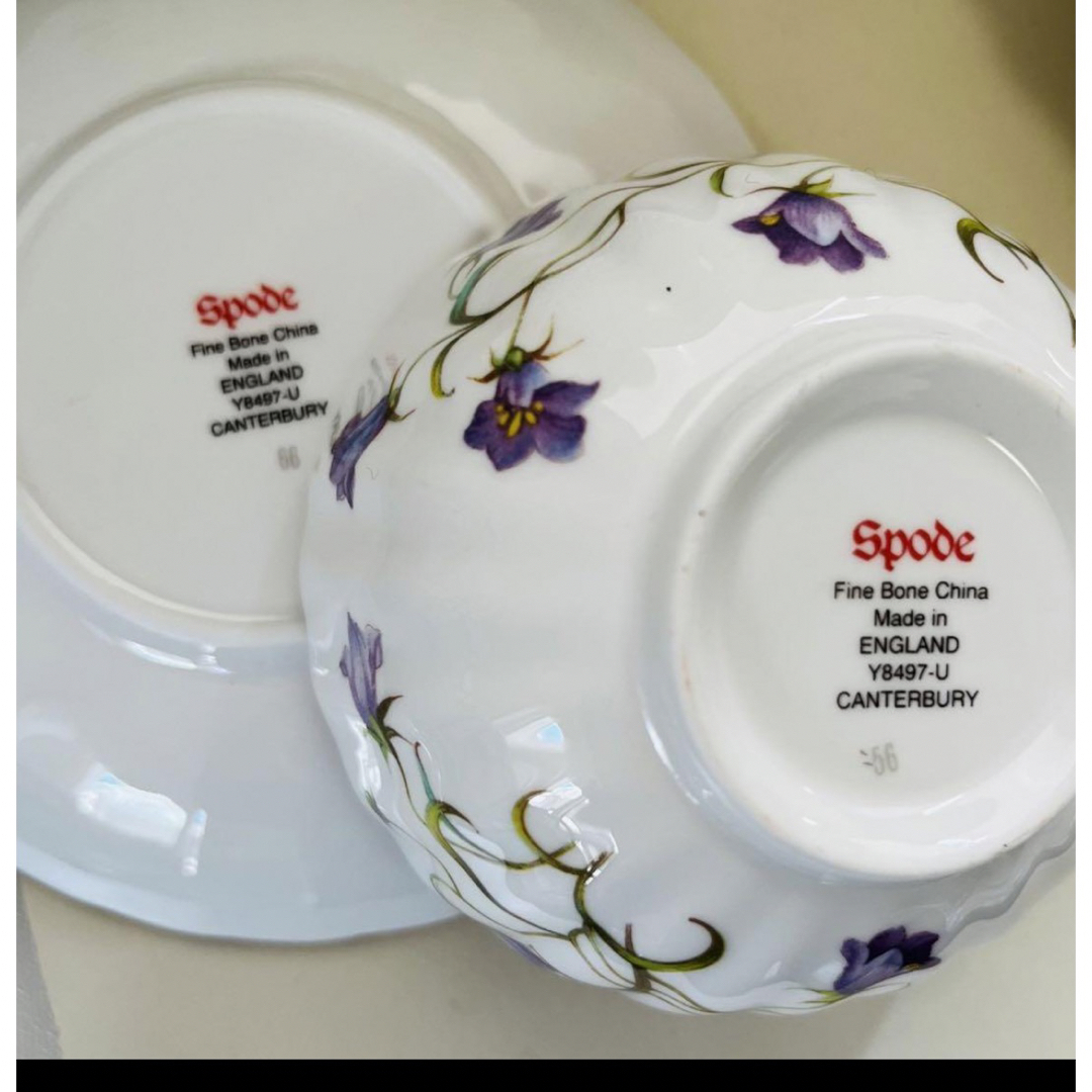 WEDGWOOD - スポード カンタベリー ティーカップ トリオ ①②の WEDGWOOD - スポード カンタベリー ティーカップ トリオ ①②の