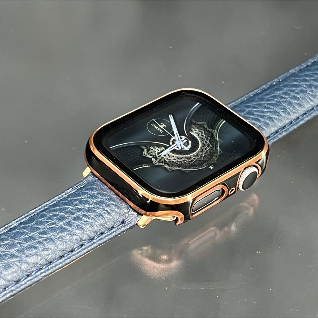 Apple Watch(アップルウォッチ)のアップルウォッチ　セラミックケース本革レザーベルト メンズの時計(その他)の商品写真