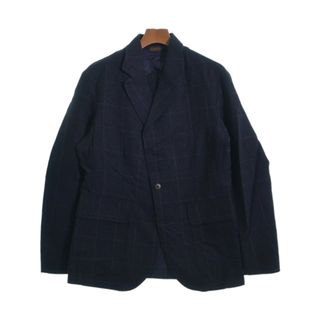 ダブルアールエル(RRL)のRRL ダブルアールエル カジュアルジャケット M 紺(チェック) 【古着】【中古】(テーラードジャケット)