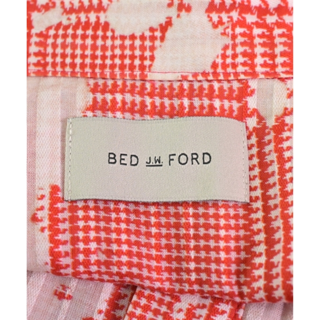 BED J.W. FORD(ベッドフォード)のBED J.W. FORD カジュアルシャツ 1(S位) 赤x白(総柄) 【古着】【中古】 メンズのトップス(シャツ)の商品写真