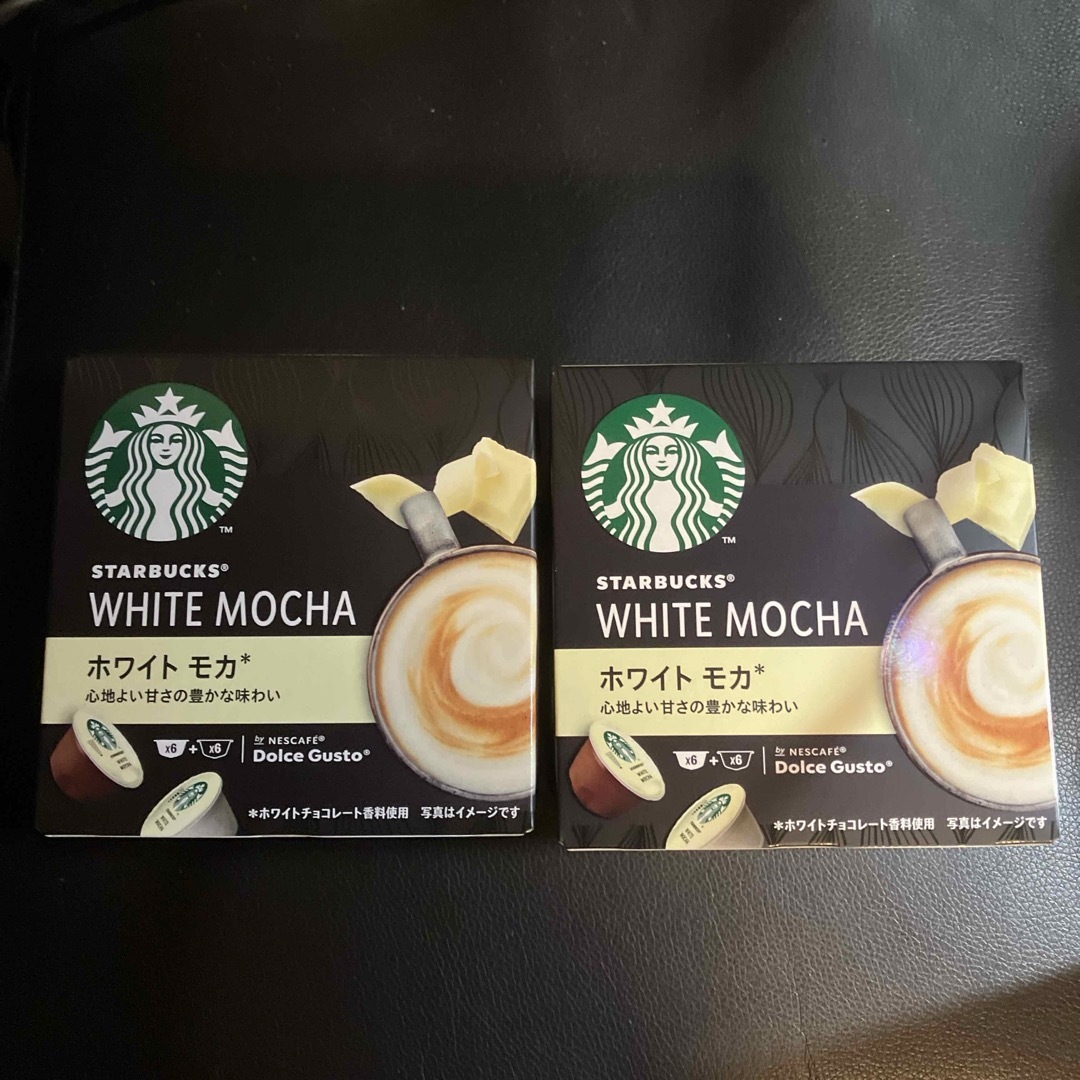 Starbucks Coffee(スターバックスコーヒー)のスターバックス　ホワイトモカ　二箱セット　ネスカフェドルチェグストカプセル 食品/飲料/酒の飲料(コーヒー)の商品写真