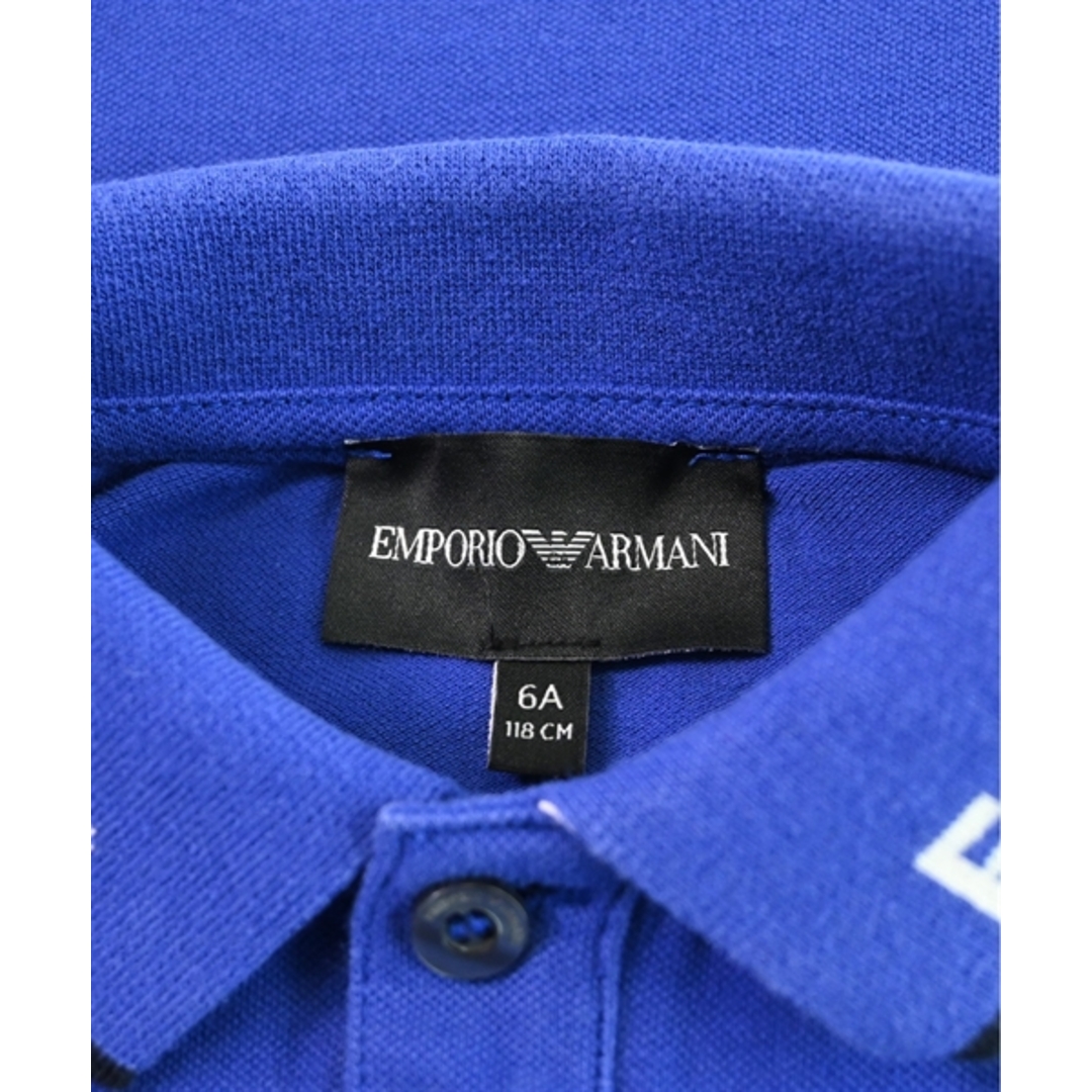 Emporio Armani(エンポリオアルマーニ)のEMPORIO ARMANI Tシャツ・カットソー 118 青 【古着】【中古】 キッズ/ベビー/マタニティのキッズ服女の子用(90cm~)(Tシャツ/カットソー)の商品写真