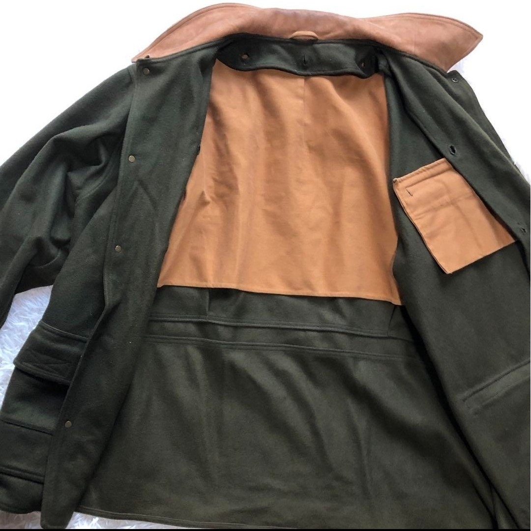 WOOLRICH(ウールリッチ)のウールリッチ　カバーオール　インナー脱着可　カーキ　グリーン　2XL メンズのジャケット/アウター(カバーオール)の商品写真