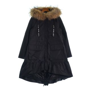 レッドヴァレンティノ(RED VALENTINO)のRED VALENTINO ヴァレンティノレッド モッズコート 38(S位) 黒 【古着】【中古】(モッズコート)