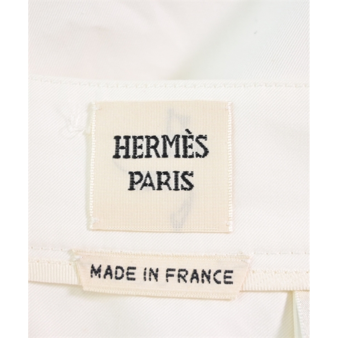 Hermes(エルメス)のHERMES エルメス ひざ丈スカート 44(L位) 白 【古着】【中古】 レディースのスカート(ひざ丈スカート)の商品写真