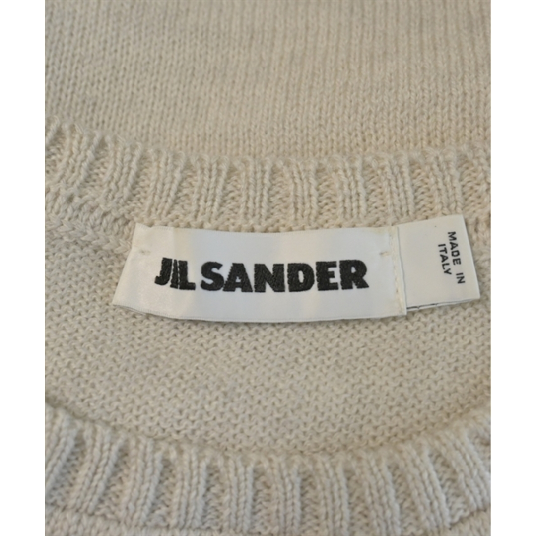Jil Sander(ジルサンダー)のJIL SANDER ジルサンダー ニット・セーター 34(XS位) 白 【古着】【中古】 レディースのトップス(ニット/セーター)の商品写真