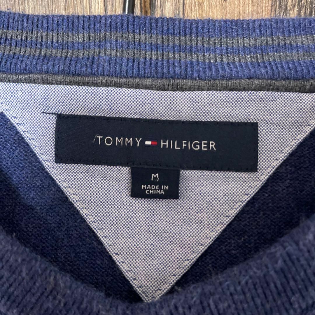 TOMMY HILFIGER(トミーヒルフィガー)のトミーヒルフィガー メンズ セーター M ニット USA古着 90s 長袖 メンズのトップス(ニット/セーター)の商品写真