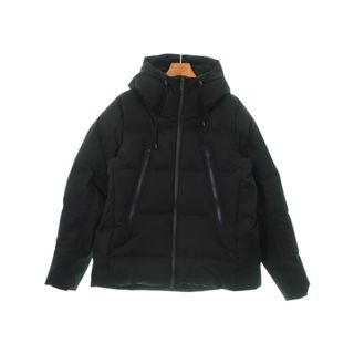 デサント(DESCENTE)のDESCENTE デサント ダウンジャケット/ダウンベスト 0(XS位) 黒 【古着】【中古】(ダウンジャケット)