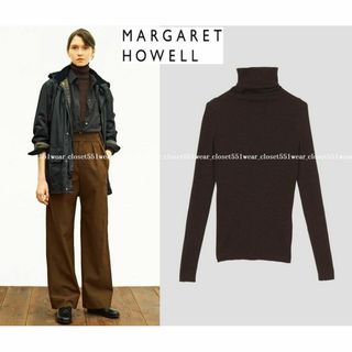 マーガレットハウエル(MARGARET HOWELL)の2019 マーガレットハウエル☆ジョンスメドレー別注 ウールリブタートルニット2(ニット/セーター)