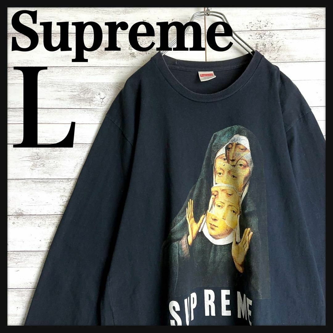 スポーツインナー長袖Tシャツ／supreme Lサイズ