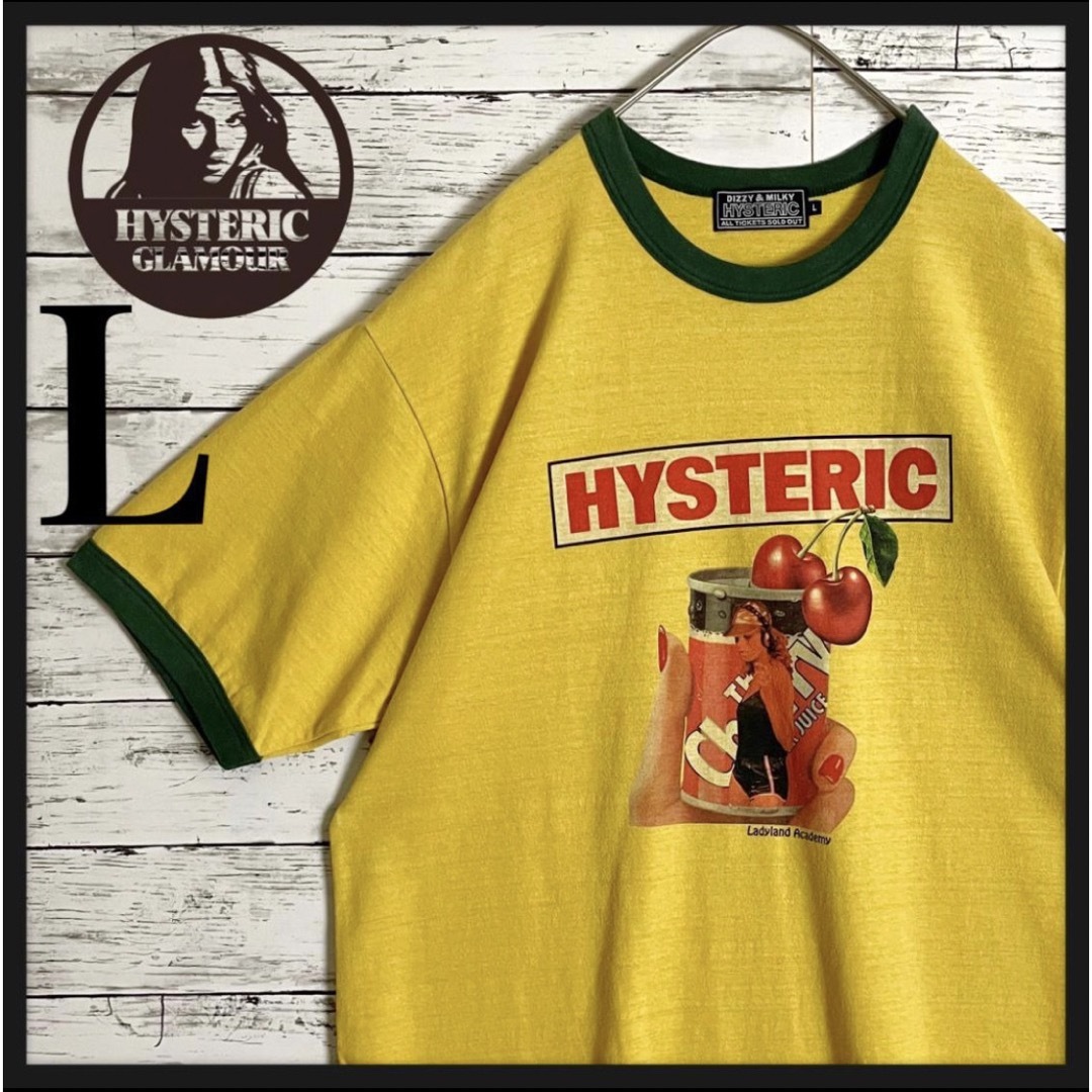 HYSTERIC GLAMOUR(ヒステリックグラマー)の【超絶人気デザイン】ヒステリックグラマー  ヒスガール リンガーシャツ Tシャツ メンズのトップス(Tシャツ/カットソー(半袖/袖なし))の商品写真